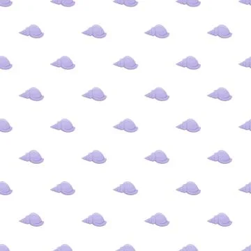 Marine shell pattern seamless vector Stock Illustration