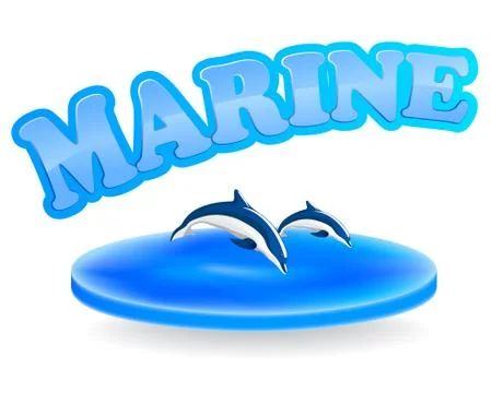 Marine sign Stock Illustration