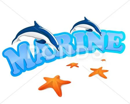 Marine sign Stock Illustration