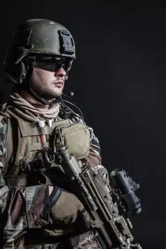 Marine Special Operator Foto stock