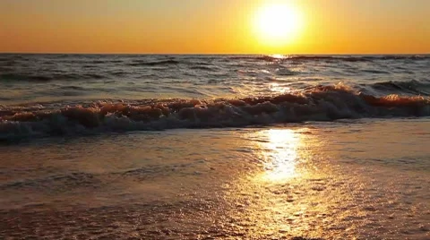 Marine sunset Stock Footage 8762908