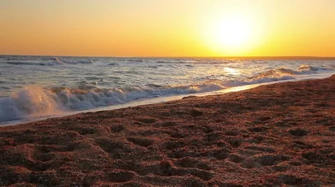 Marine sunset Stock Footage 8763021