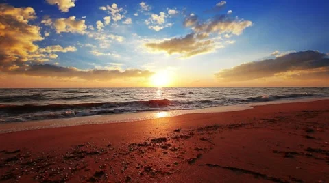 Marine sunset Stock Footage 8763091