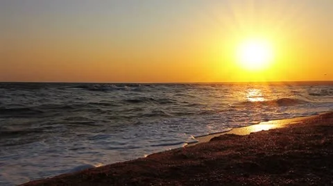 Marine sunset Stock Footage 8922265