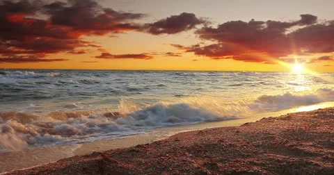 Marine sunset Stock Footage 10817088