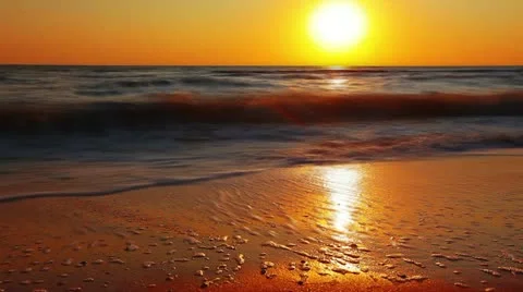 Marine sunset Stock Footage 14821916