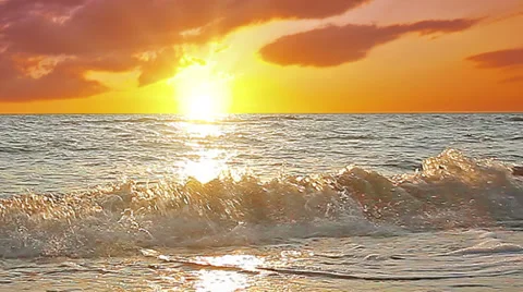 Marine sunset Stock Footage 34265848