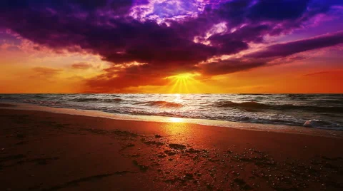 Marine sunset Stock-Footage 42840289