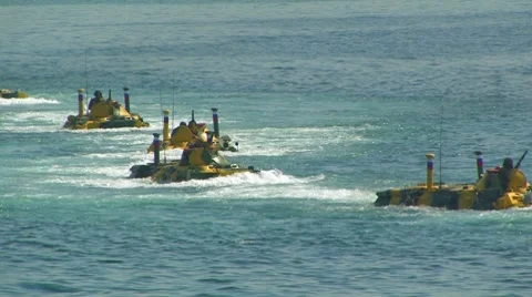 Marine Tank Video stock 8516606