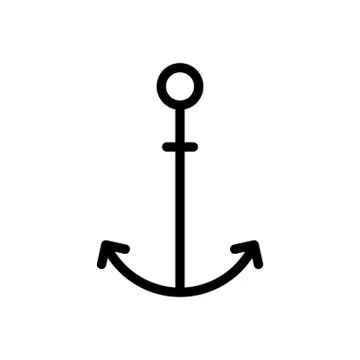 Marine thin line icon Stock Illustration