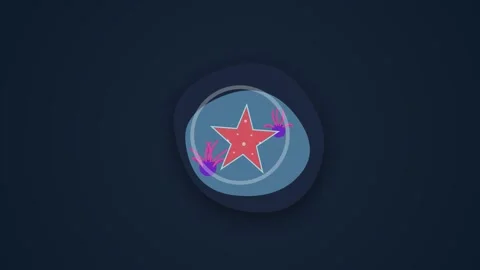 Marine Tide Pool Ecosystem with Orange Starfish and Swaying Purple Anemones.. Видео 346202200