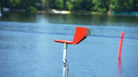 Marine vane determining the direction the wind Stock Footage 39903849
