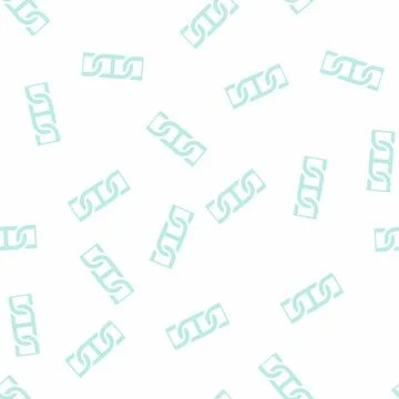 Mariner anchor chain glyph vector seamless pattern イラスト素材