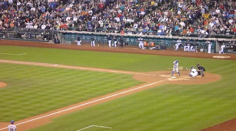 Mariners vs Mets Strike Out Stock Footage 40442081