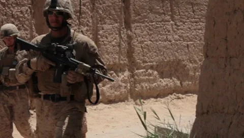 Marines in Afghanistan (HD)c Stock Footage 7731411