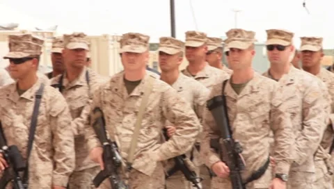 Marines (HD)c Stock Footage 7733404
