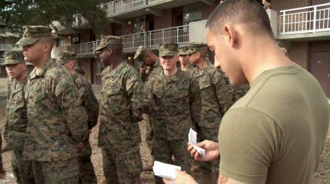 Marines Mail Call Stock Footage 547515