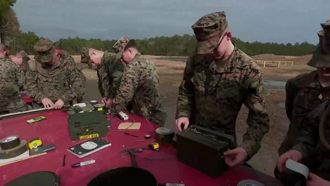 Marines Training with explosives  Stock Footage 84969652