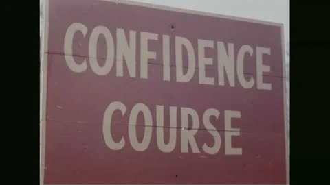 Marines undergo confidence physical course - 1960 Vídeos de archivo 102851796