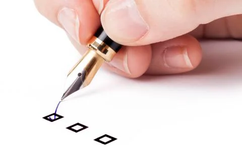 Maring top check-box Stock Photos