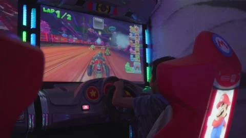 Mario kart game Stock Footage 150261096