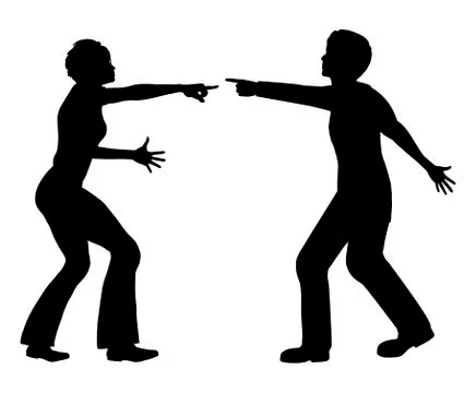 Marital Quarrel Stock Illustration