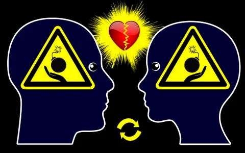 Marital War Illustrazione stock