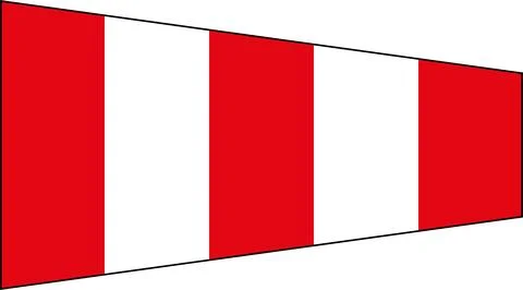 Maritime code and answering pennant Ilustração Stock