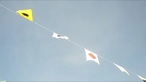 Maritime flags Stock Footage 223295668