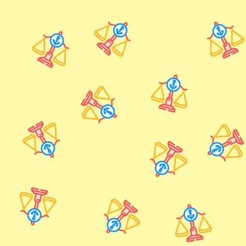 Maritime law regulations vector seamless pattern イラスト素材