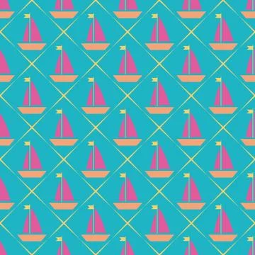 Maritime mood pattern Stock Illustration
