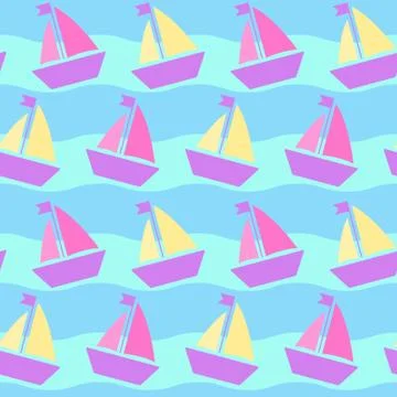 Maritime mood pattern Stock Illustration