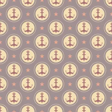 Maritime mood pattern Stock Illustration