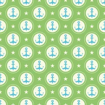 Maritime mood pattern Stock Illustration
