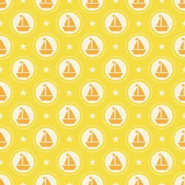 Maritime mood pattern Stock Illustration