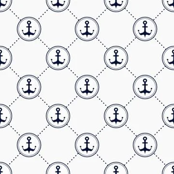 Maritime mood pattern Stock Illustration