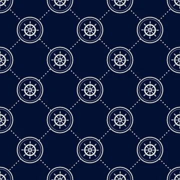 Maritime mood pattern Stock Illustration
