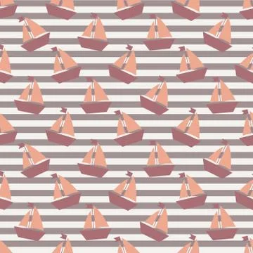 Maritime mood pattern Stock Illustration
