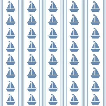 Maritime mood pattern Stock Illustration