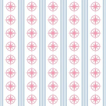 Maritime mood pattern Stock Illustration