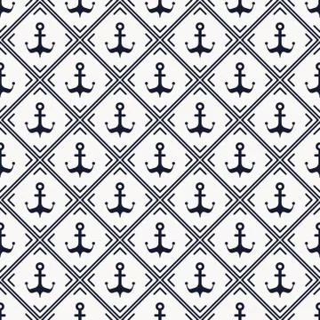 Maritime mood pattern Stock Illustration
