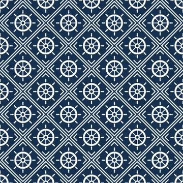 Maritime mood pattern Stock Illustration