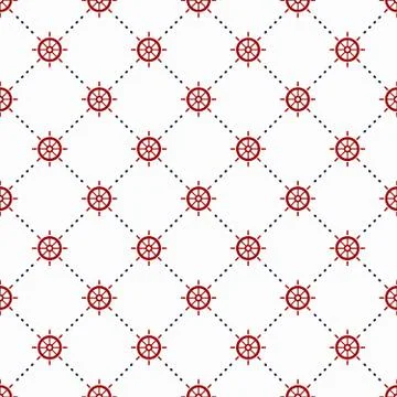 Maritime mood pattern Illustrazione stock