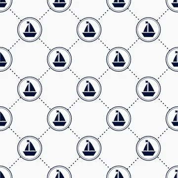Maritime mood pattern Stock Illustration
