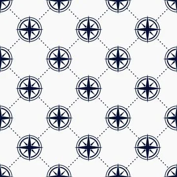 Maritime mood pattern Stock Illustration