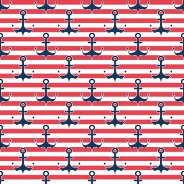 Maritime mood pattern Stock Illustration