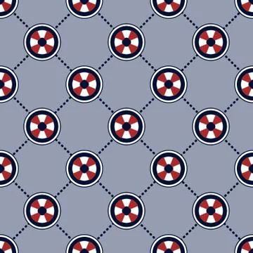 Maritime mood pattern Stock Illustration