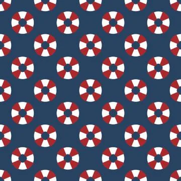 Maritime mood pattern Stock Illustration