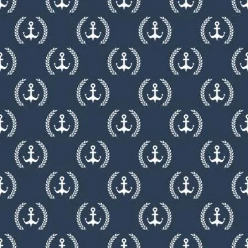 Maritime mood pattern Illustrazione stock