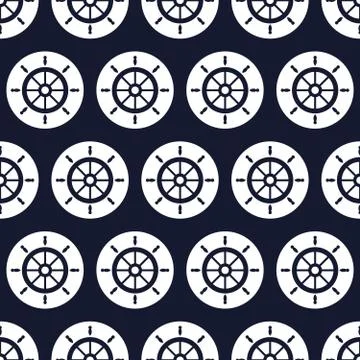 Maritime mood pattern Illustrazione stock